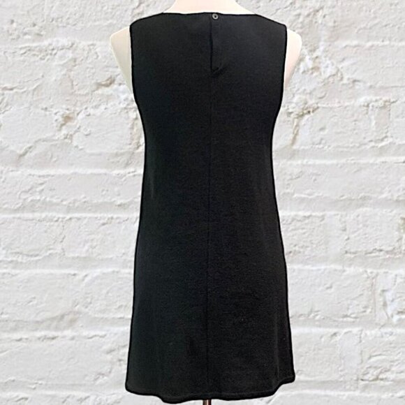 Zara Sleeveless A-Line Wool Blend Sweater Dress Black Size Medium - Picture 6 of 13